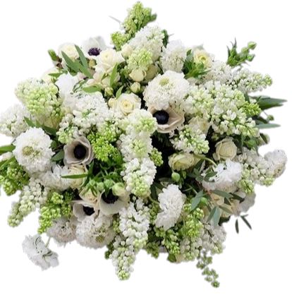 Splendit Bouquet of White Lilac and Anemone