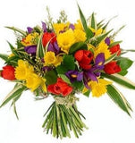 Spring Bouquet of Daffodils and Irises - Flowers Box London