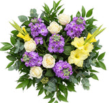 Stock with Roses and Gladioli Bouquet - Flowers Box London