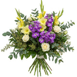 Stock with Roses and Gladioli Bouquet - Flowers Box London