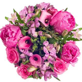 Stunning Deep Pink Blooms Bouquet - Flowers Box London