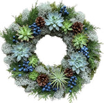 Succulent and Berries Wreath