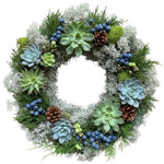 Succulent and Berries Wreath