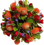 Sunset Radiance with Roses Bouquet