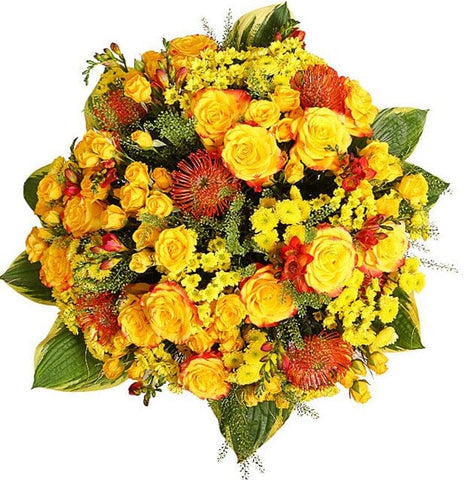 Sunset Symphony in Bloom Bouquet