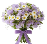 Sweet Pea and Daisy Bouquet - Flowers Box London