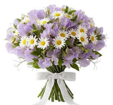 Sweet Pea and Daisy Bouquet - Flowers Box London