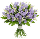 Sweet Pea and Lily of Valley Bouquet