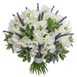 Sweet Pea with Lavender Bouquet - Flowers Box London