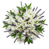 Sweet Pea with Lavender Bouquet - Flowers Box London