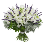 Sweet Pea with Lavender Bouquet - Flowers Box London