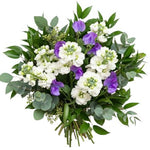 Sweet Pea with White Stocks Scented Bouquet