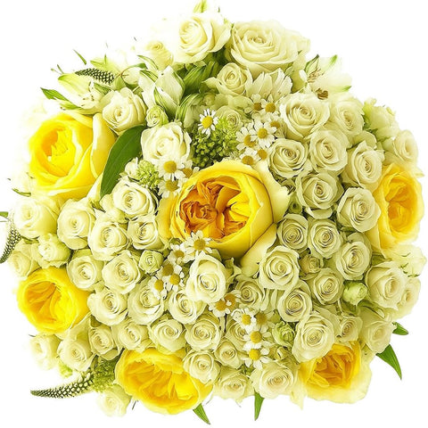 Sweetness Honey Garden Roses Bouquet - Flowers Box London