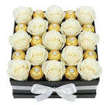 The Indulgence Rose & Ferrero Collection Box - Flowers Box London