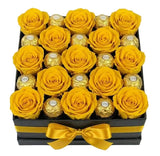 The Indulgence Rose & Ferrero Collection Box - Flowers Box London