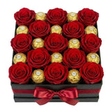 The Indulgence Rose & Ferrero Collection Box - Flowers Box London