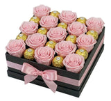 The Indulgence Rose & Ferrero Collection Box - Flowers Box London