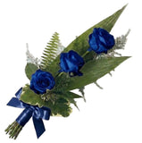 Three Roses with Greenery Bouquet - Flowers Box London