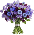 Touch of the Garden - Sweet Pea and Cornflowers Bouquet