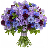 Touch of the Garden - Sweet Pea and Cornflowers Bouquet - Flowers Box London