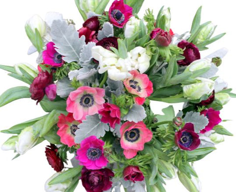 Trio of Blooms Bouquet - Flowers Box London