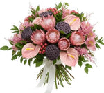 Tropical Symphony in Pink Bouquet - Flowers Box London