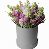 Tulips and Lilac Box - Flowers Box London