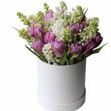Tulips and Lilac Box - Flowers Box London
