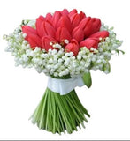 Tulips and Lily of Valey Luxury Bouquet - Flowers Box London