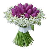 Tulips and Lily of Valey Luxury Bouquet - Flowers Box London