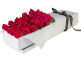 Two Dozen Red Roses Luxury Box - Flowers Box London
