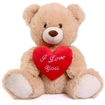 Valentines Plush Teddy Bear with Heart 80cm