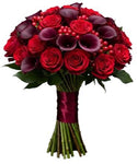 Velvet Desire Floral Arrangement Bouquet - Flowers Box London