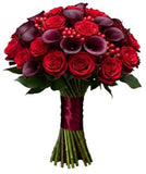 Velvet Desire Floral Arrangement Bouquet - Flowers Box London