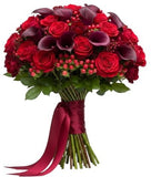 Velvet Desire Floral Arrangement Bouquet - Flowers Box London