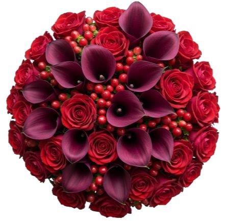 Velvet Desire Floral Arrangement Bouquet - Flowers Box London