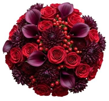 Velvet Nightfall Bouquet - Flowers Box London