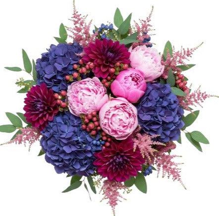 Velvet Petals and Berries Bouquet