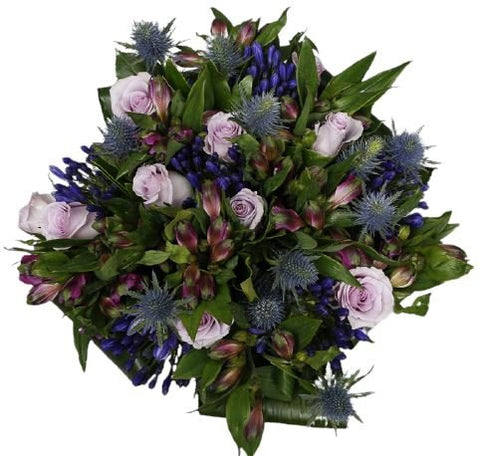 Vintage Lavender Roses Bouquet - Flowers Box London