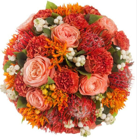 Warm Harmony in Bloom Exotic Bouquet