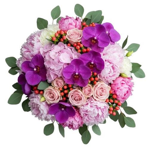 Whispers of Orchid Romance Bouquet - Flowers Box London