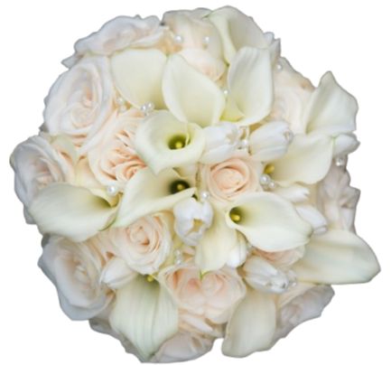 White and Ivory Pearls Fabulous Bouquet