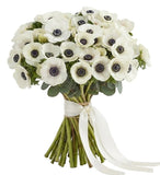 White Anemone Bouquet - Flowers Box London