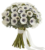 White Anemone Bouquet - Flowers Box London