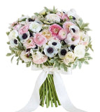 White Anemone & Ranunculus Bouquet - Flowers Box London