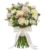 White Bouquet with Lilac - Flowers Box London