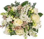 White Bouquet with Lilac