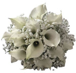 White Calla Lily with Gypsophila Bouquet