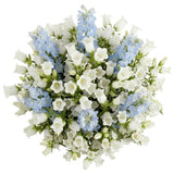 White Campanula with Delphinium Bouquet - Flowers Box London