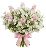 White Campanula with Delphinium Bouquet - Flowers Box London